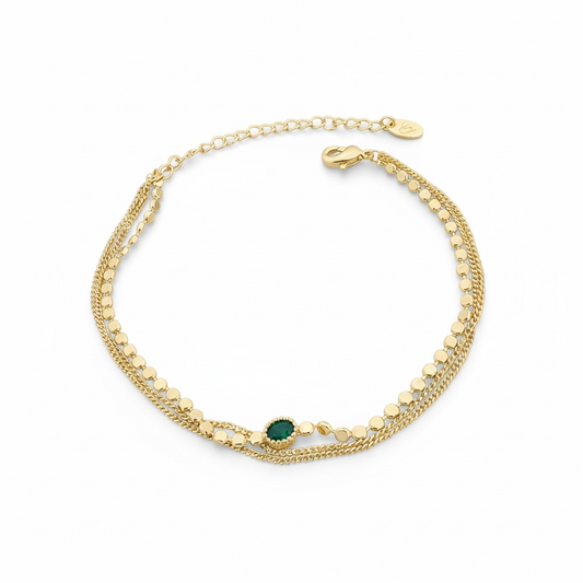 Emerald Whisper Bracelet
