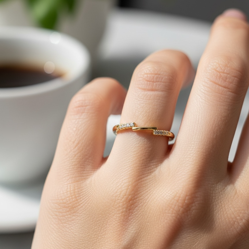 Aurelia Spark Open Ring