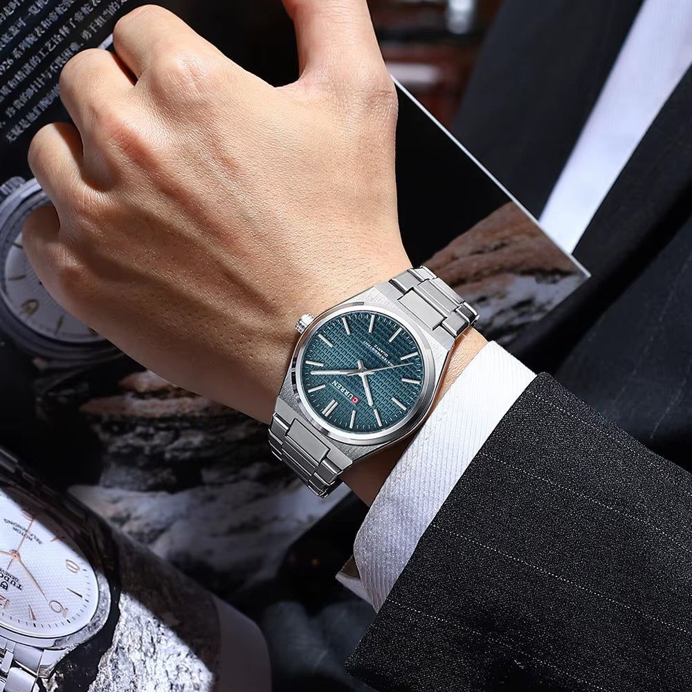 Silver | Navy Blue