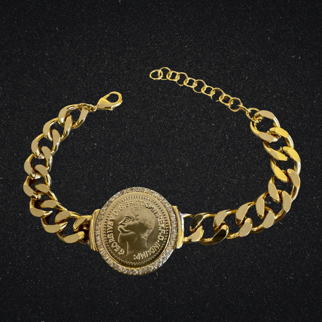 Coin Cubic Bracelet