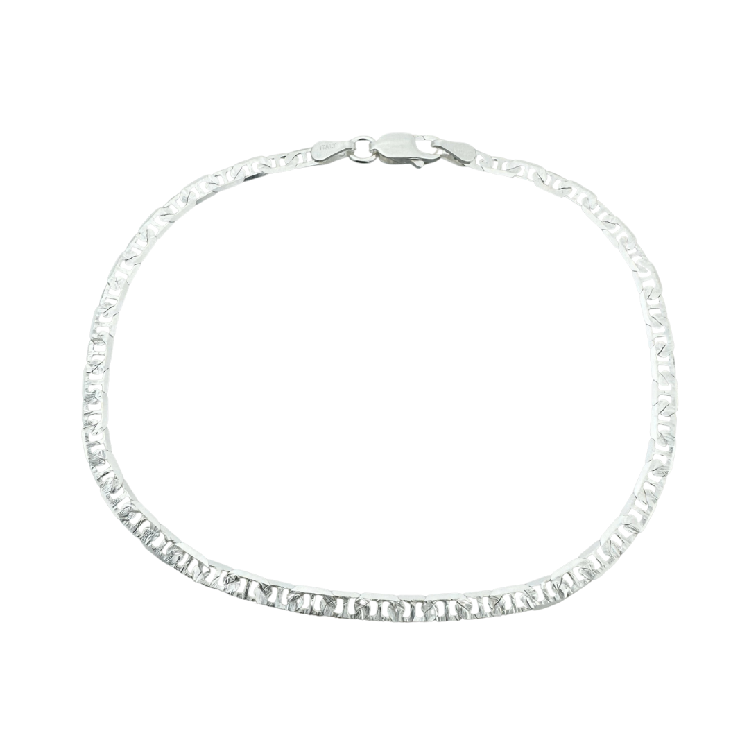 Mariner Anchor Chain - 925 Sterling Silver Bracelet