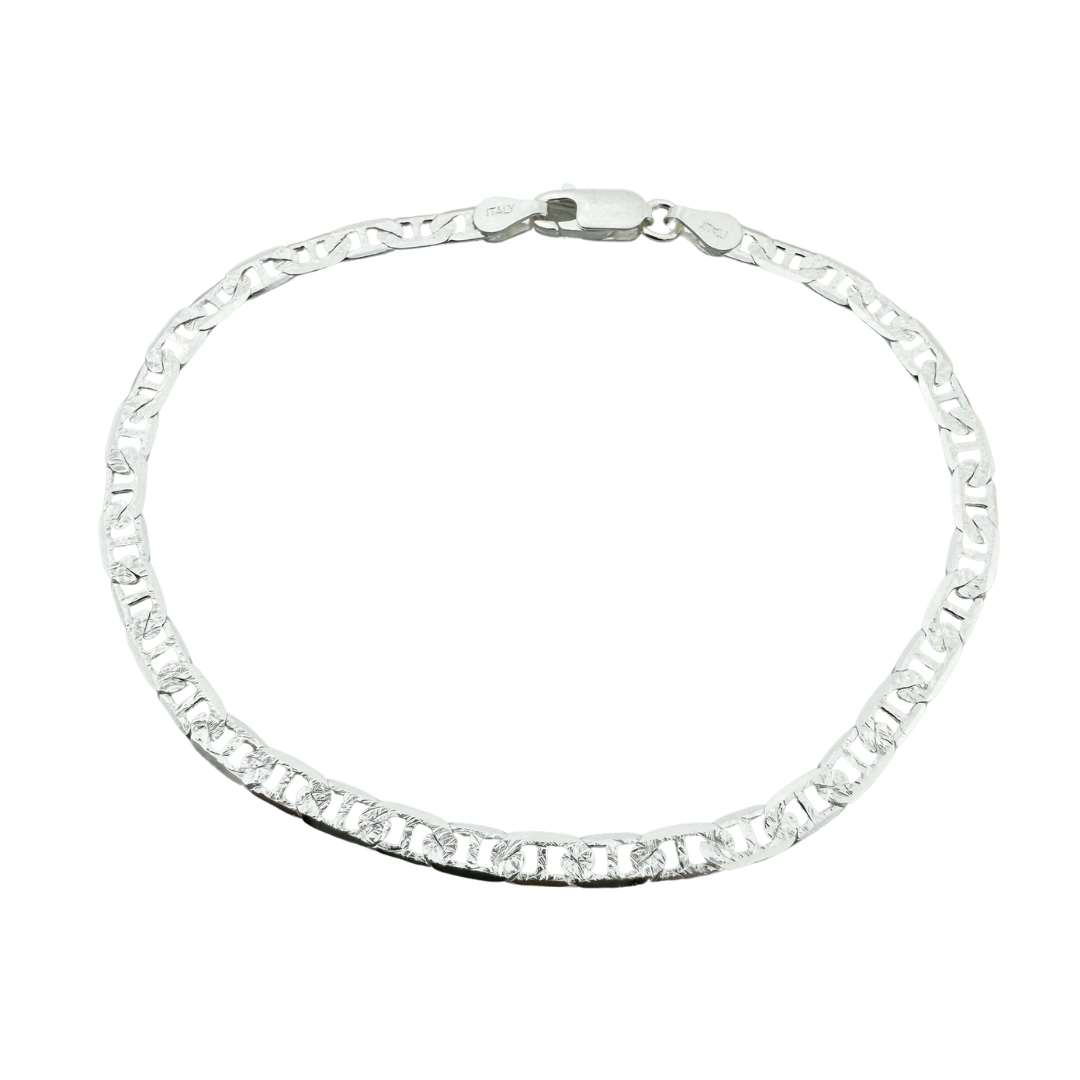Mariner Anchor Chain - 925 Sterling Silver Bracelet