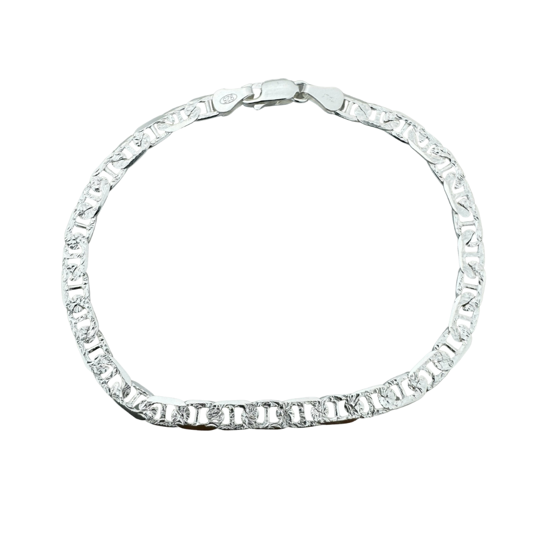 Mariner Anchor Chain - 925 Sterling Silver Bracelet