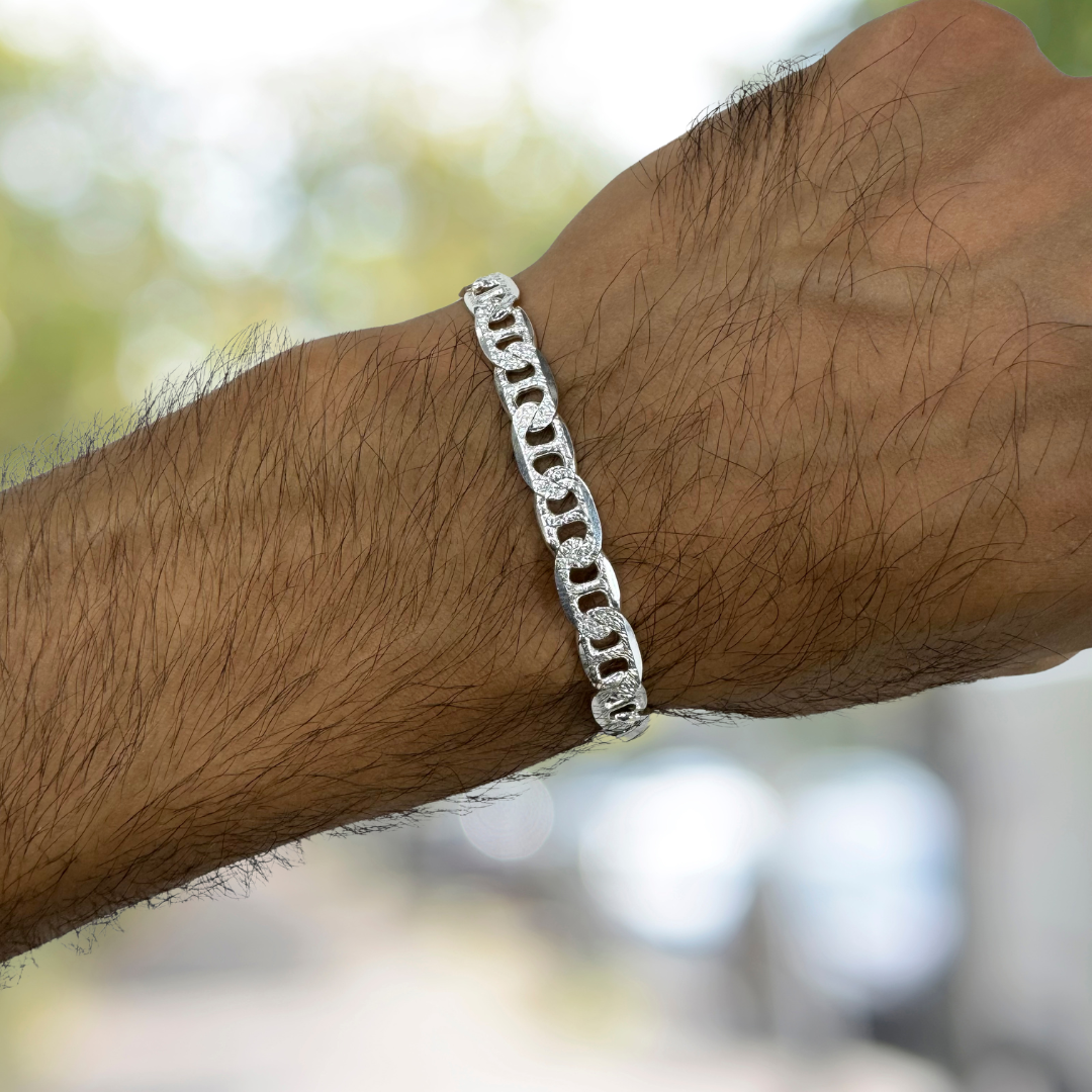 Mariner Anchor Chain Bracelet 0.75cm