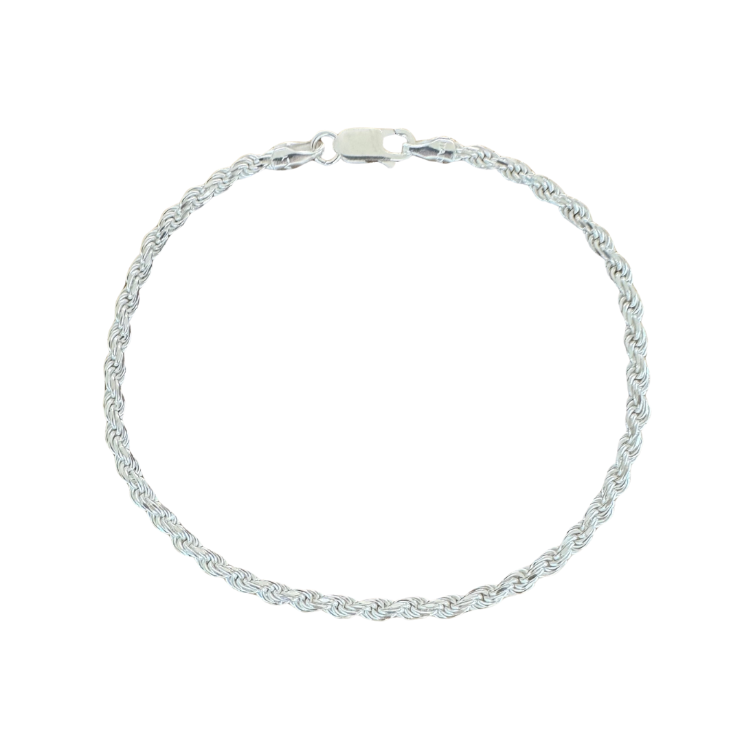 Twisted Rope - 925 Sterling Silver Bracelet