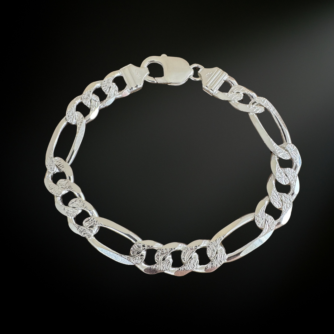 Figaro Silver925 Bracelet 1cm