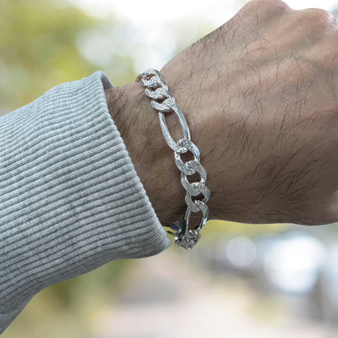 Figaro Silver925 Bracelet 1cm