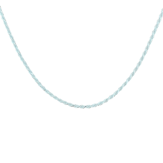 Twisted Rope Silver925 Necklace 0.3cm