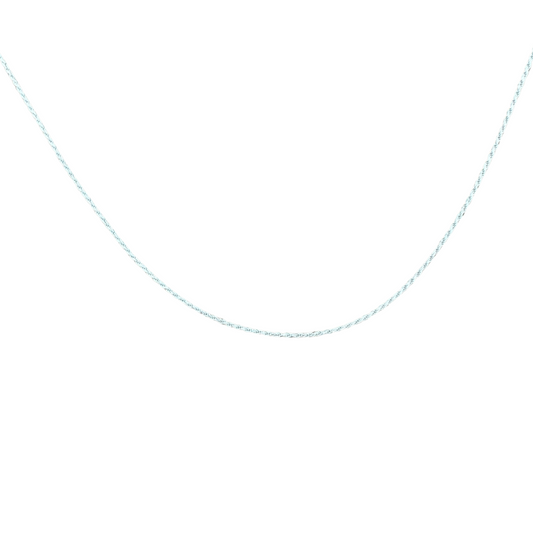 Twisted Rope Silver925 Necklace 0.1cm