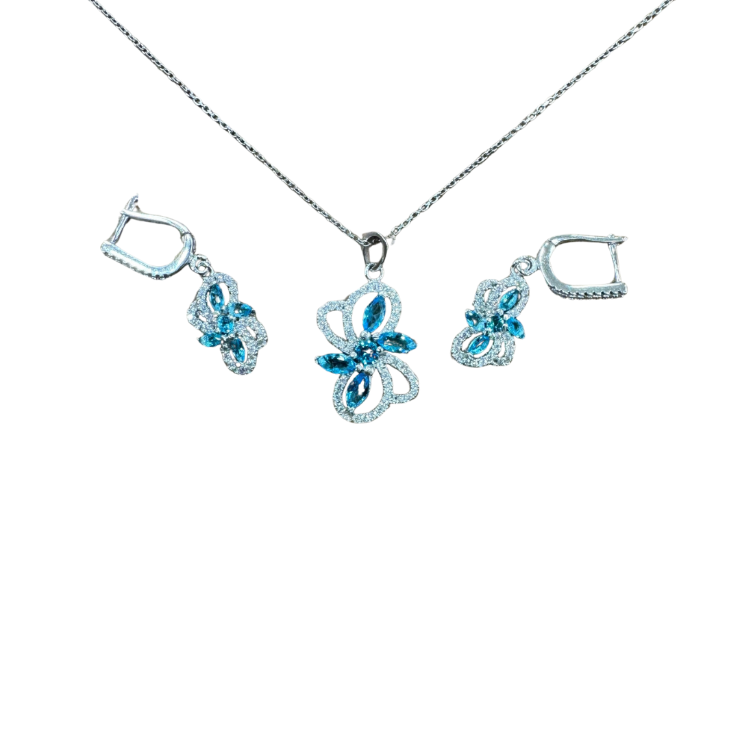 Aqua Silver925 Set