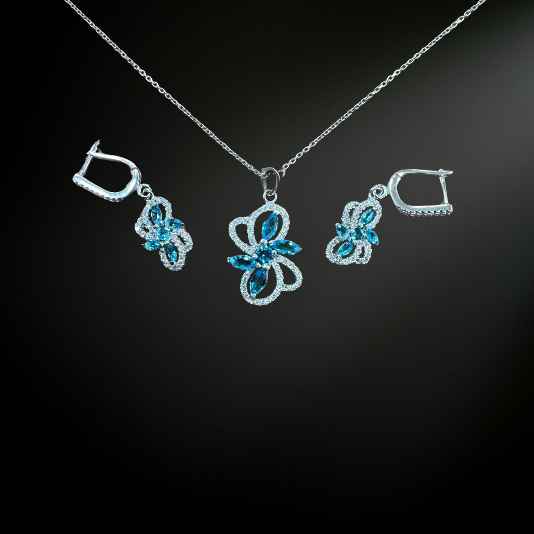 Aqua Silver925 Set