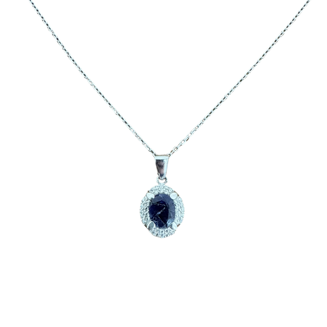 Blue Sapphire Silver925 Necklace