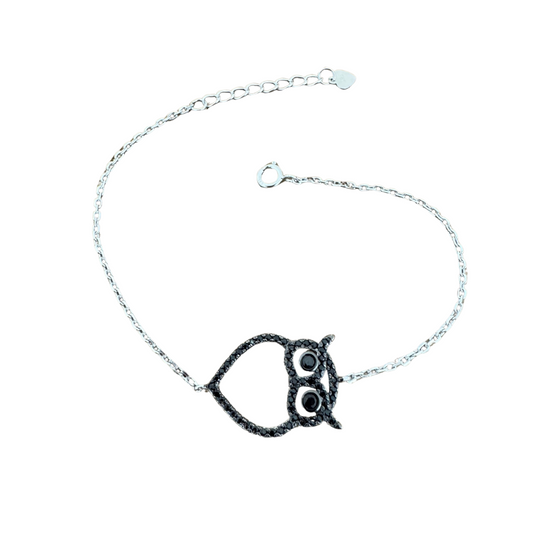 Black Owl Silver925 Bracelet