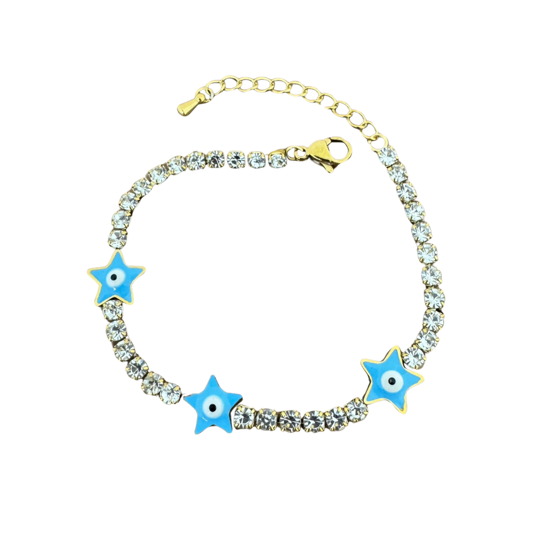 Evil Eye Stars Bracelet