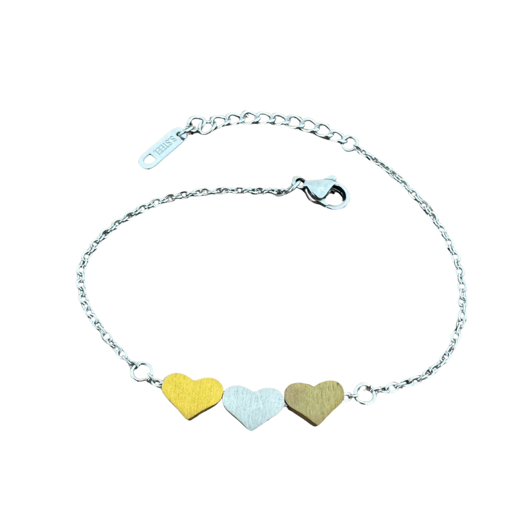 Three Hearts Bracelet
