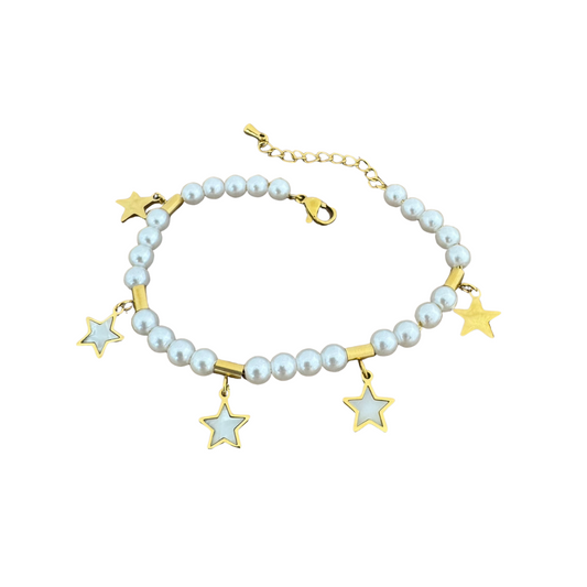Pearl Star Bracelet