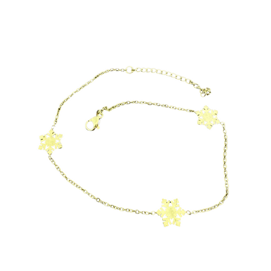 Snowflakes Anklet