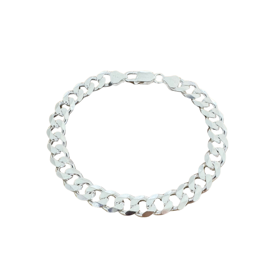 Curb Chain - 925 Sterling Silver Bracelet