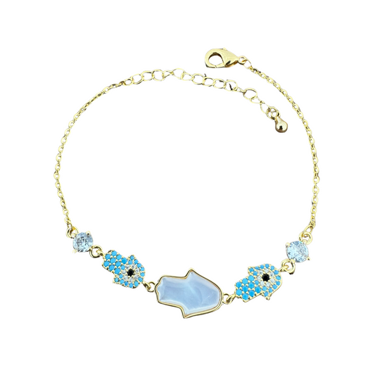 Hamsa Evil Eye Bracelet