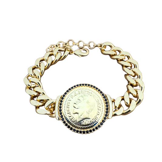 Coin Cubic Bracelet