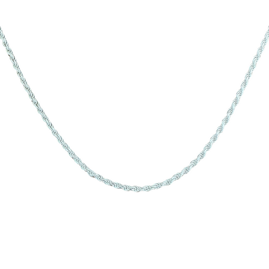 Twisted Rope Silver925 Necklace 0.4cm