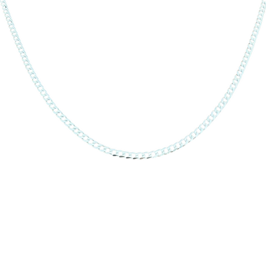 Curb Chain Silver925 Necklace 0.35cm