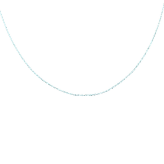 Twisted Rope Silver925 Necklace 0.1cm