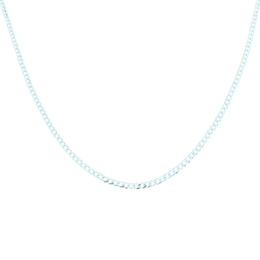 Curb Chain Silver925 Necklace 0.35cm