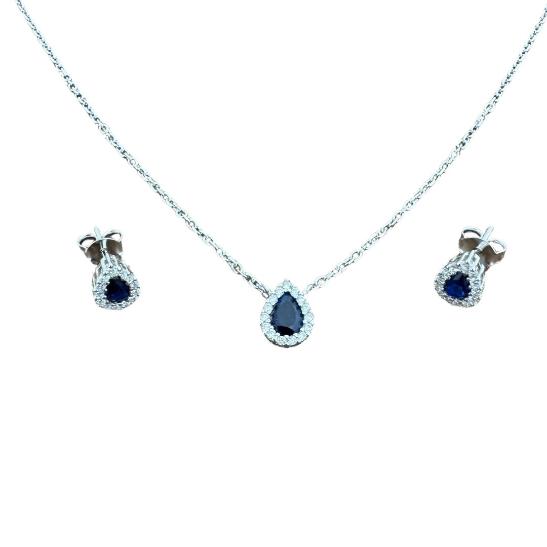 Drop Cubic Silver925 Set