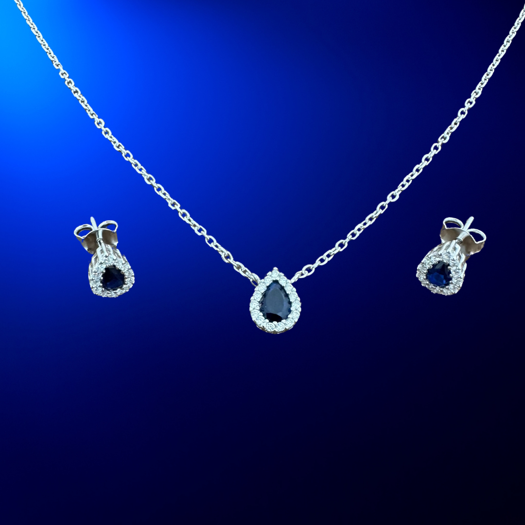 Drop Cubic Silver925 Set