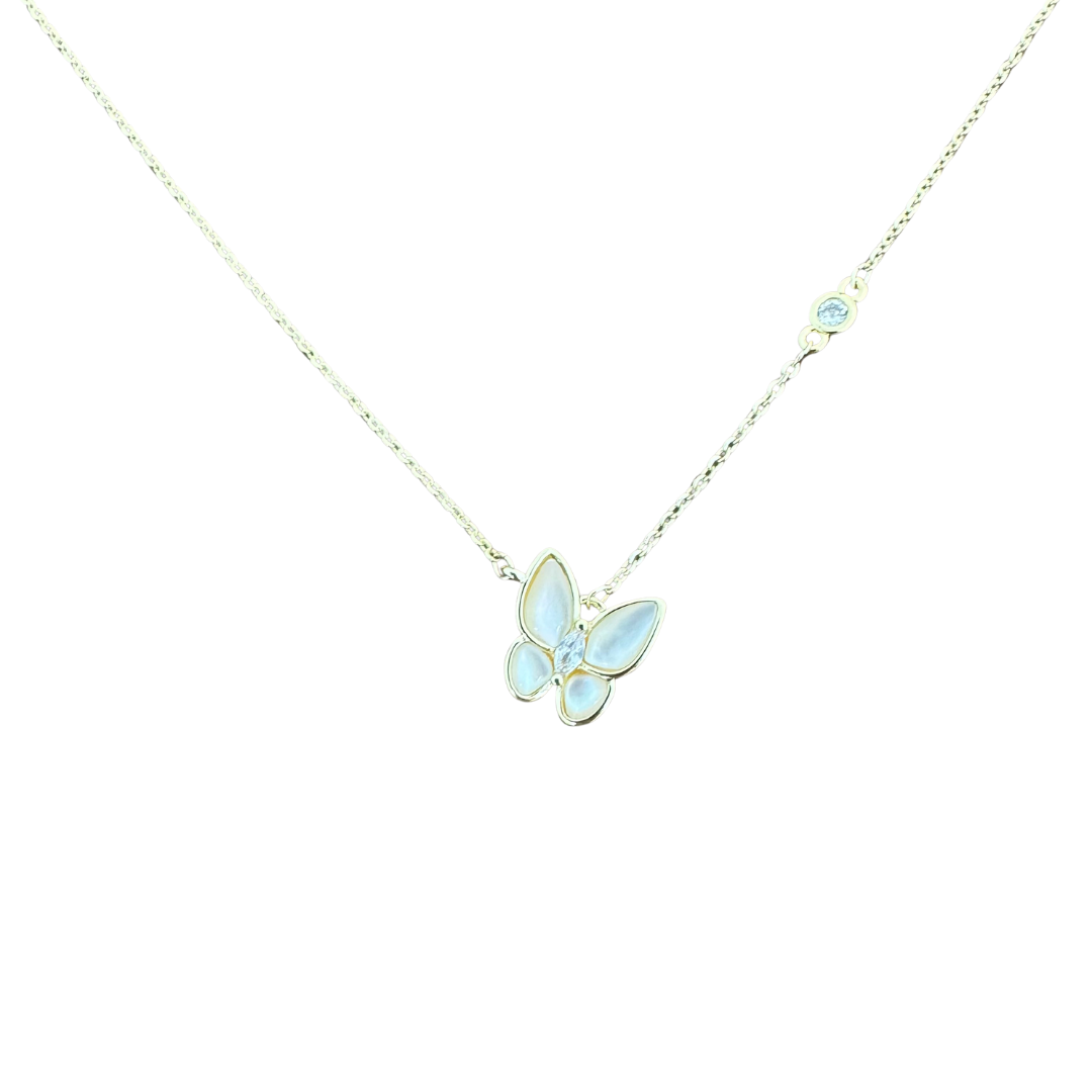 MOP Butterfly Necklace