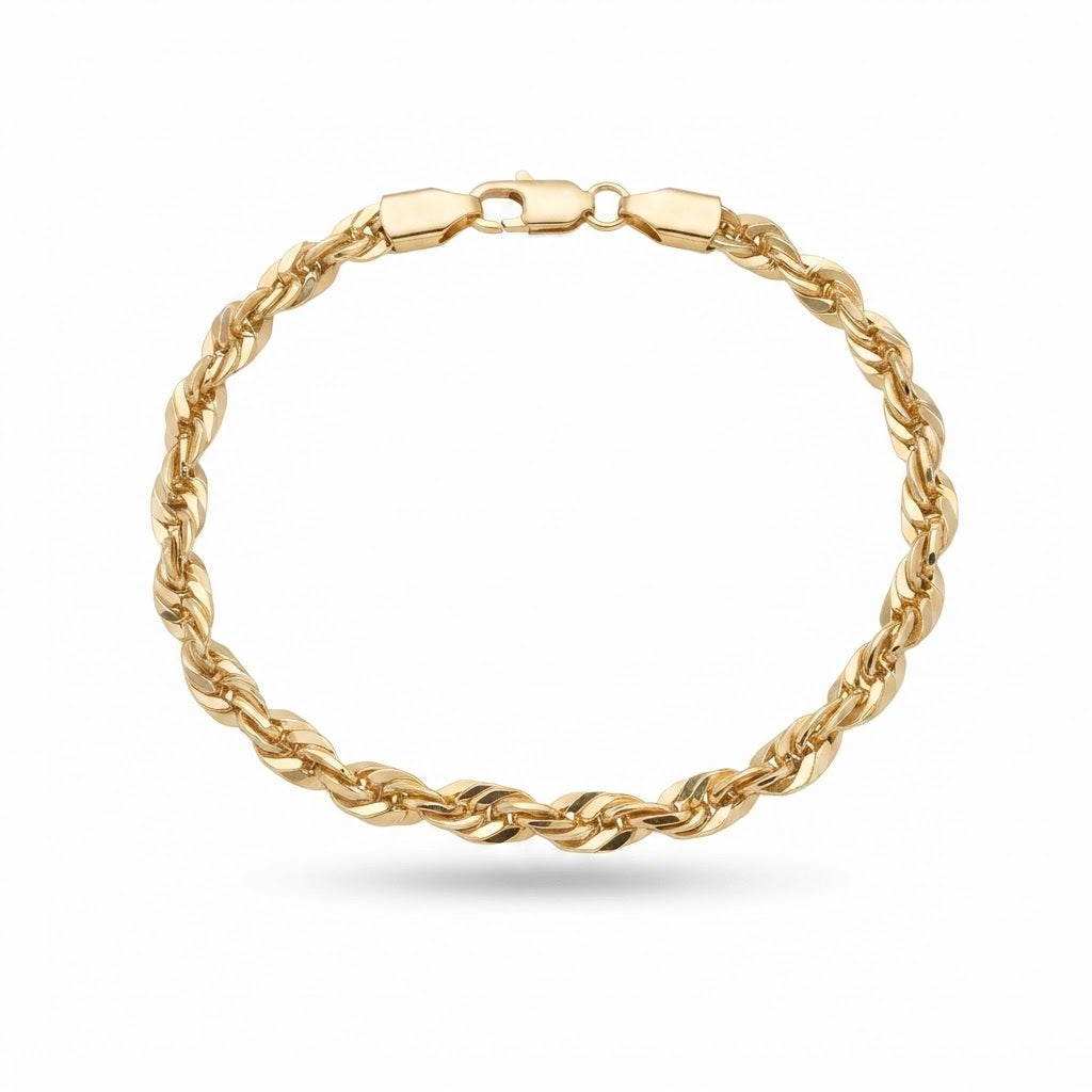 Twisted Rope Unisex Bracelet 19.5cm